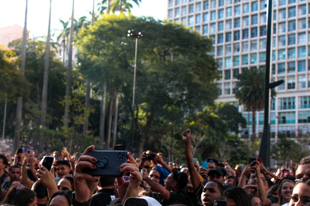 influencer at public event
