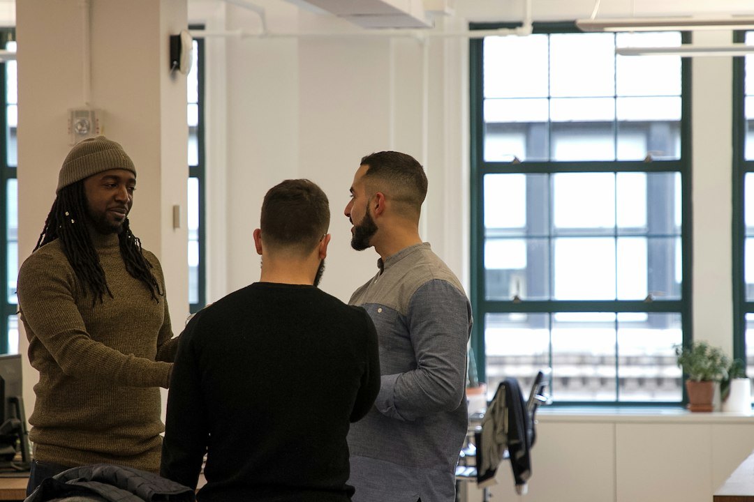 diverse people in conversation